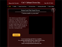 Tablet Screenshot of cabinetdoorshouston.com